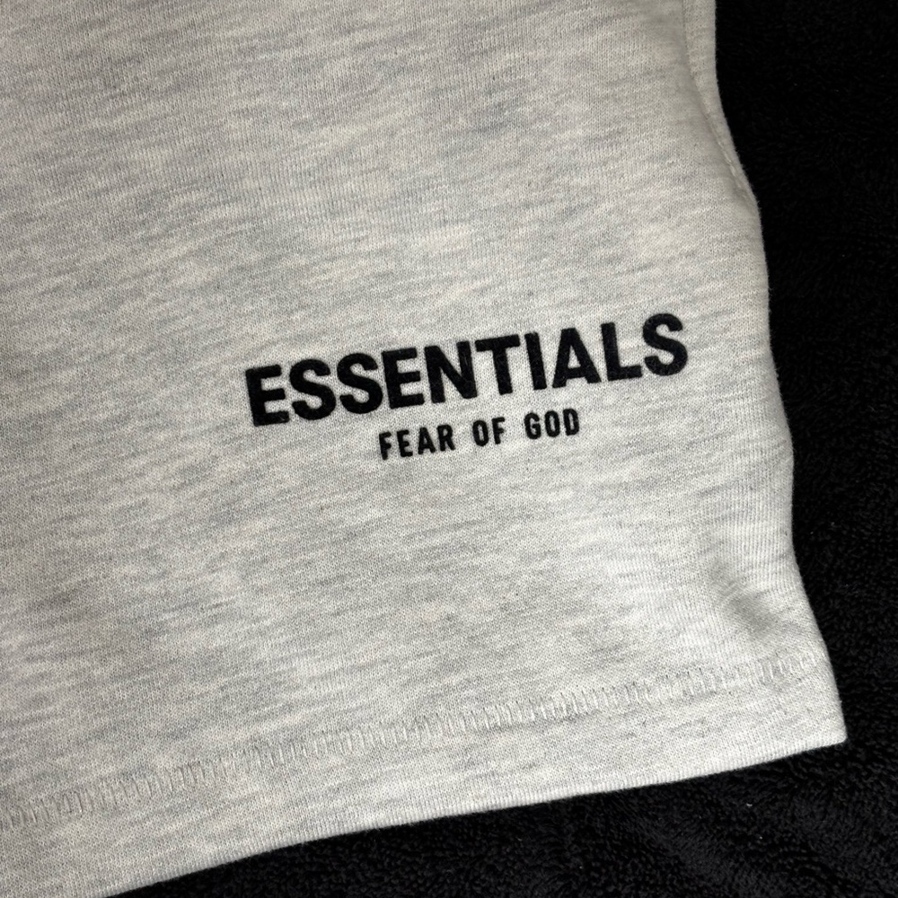 Fear of God Essentials Light Gray Athletic Shorts - Picture 2 of 7
